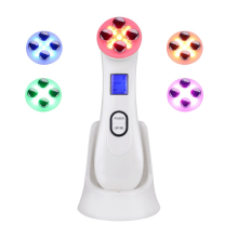 LED Radio Frequency Facial Massager Cuidado com a pele do rosto RF EMS Beauty Dispositivo